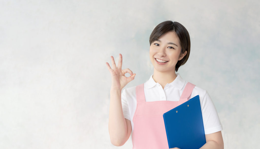 OKする保育士　介護士