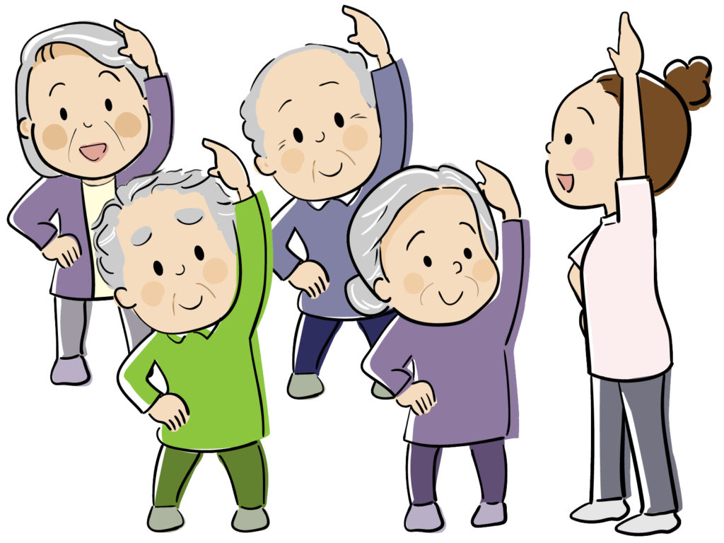 運動する高齢者