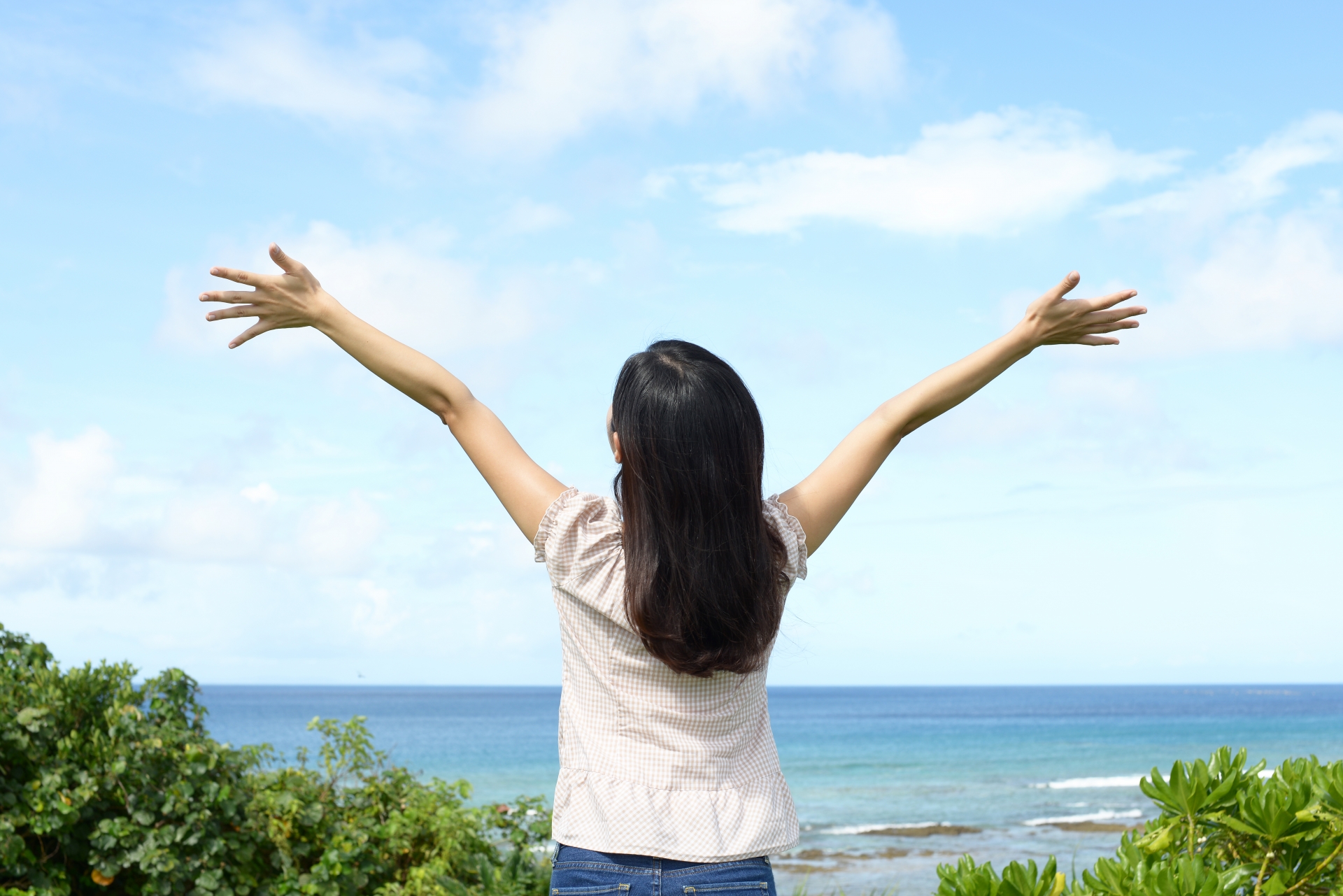 休日を謳歌する女性